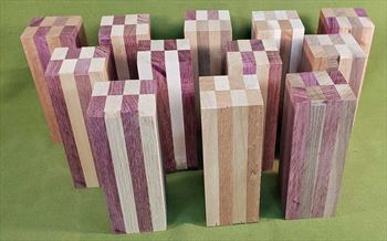 Blank #738 - Segmented Blanks - 5 Each Assorted ~ 2" x 2" x 5 1/2" ~ $29.99